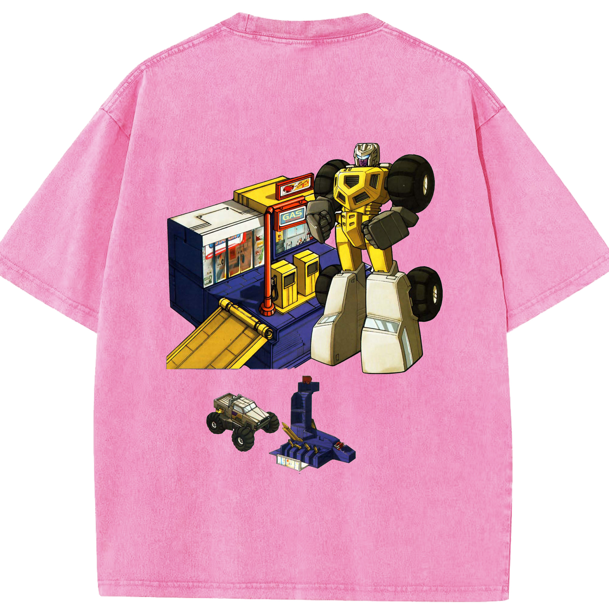 （画像用）  綿100% ヴィンテージ風 半袖Tシャツ（背面プリント）